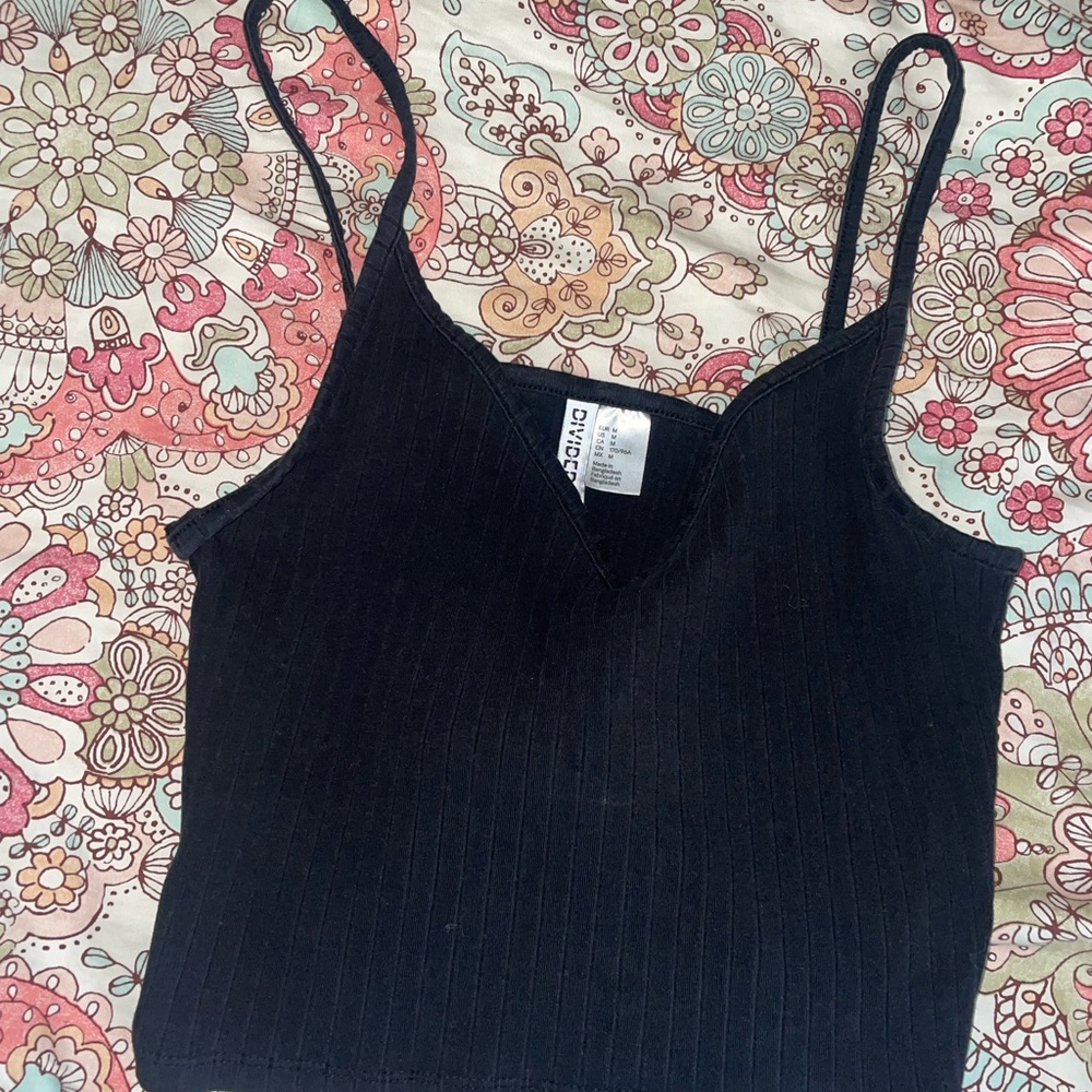 Black V-Neck Tank
